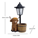 Resin Hummingbird Solar Lamp Outdoor Garden Sculpture Couple Hummingbird - Multi-color - Size 28 V1347-118-41450-MLT-28