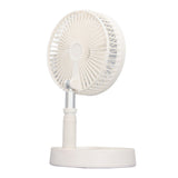 Stand Fan Folding Portable Telescopic Floor Desk Fan 7200mAh Rechargeable Battery Super Quiet V1294-YM0901-3113240042011