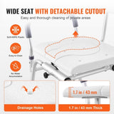 Sliding Tub Transfer Bench Shower Chair & Cut-Out Seat Reversible Backrest V952-YDSYGZYTLSLBHHUJMV0