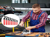 9PCS Hook Spanner Set, Multi-Size Coilover Tools, High Carbon Steel Shock Spanner, V1369-AZ3-W-08673