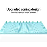 Giselle Bedding Memory Foam Mattress Topper 11-Zone 8cm Queen MATTRESS-TOP-11Z-8-BL-Q