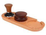 Coffee Tamping Set Wooden Handle Antiskid Coffee Tamper Distributor Station Kit for Kitchen L Base V1294-YM0717-3118220202913