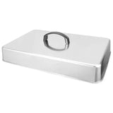 Stainless Steel Griddle Dome Lid with Heat-Retaining Handle for Melting Cheese, Steaming Food and V1189-LC-HW-00681