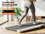 Everfit Treadmill Electric Walking Pad Under Desk Home Gym Fitness 400mm White TMILL-400-2IN1-WH