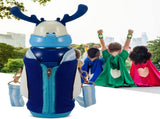 Portable Cute Stainless Steel Thermal Insulation Water Bottle with Straw for Children 500mlBlue V1294-YM0901-3117200122912