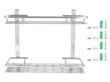 Space Aluminum Bathroom Shelf RustProof Shower Rack Kitchen Storage Basket for Home V1294-YM0901-3112210039311