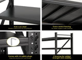 Giantz 4Mx2.4M Garage Shelving Warehouse Rack Black WR-F-20246-200BK-ABCX2