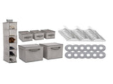Delta Children 48 Piece Nursery Storage Set Cool Grey SS2055A-063