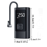 12V Portable Car Tire Inflator Air Pump, Multi-function Electric Pump for Vehicles, Bikes, Balls, V1366-AZ2-W-14764