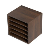 VEVOR Wood Literature Organizer Adjustable File Sorter 5 Compartments Brown V952-MZWJZLFPJBHB5IQZ7V0