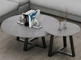 Set of 2 Grey Sintered Stone Tables V767-JJ-XZ169-V1