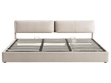 Artiss King Bed Frame Gas Lift Storage 3 Drawers Adjustable Headboard Platform Base BFRAME-G-APEX-K-BG-ABC
