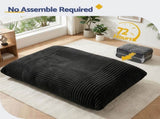 Artiss 3-in-1 Bean Bag Chair for Living Room Convertible Floor Sofa Dark Grey FLOOR-BEAN-3IN1-BK