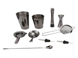 11PCS/Set Cocktail Shaker Set Bartender Kit Cocktail Strainer Stainless Steel Barware for Home V1294-YM0714-3118210200712