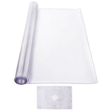 Plastic Table Cover, 42 x 72 Inch 2.0 mm Thick Clear Table Protector, Rectangle PVC Desk Mat, V952-ZFXPVCZB42X7FCC6CV0