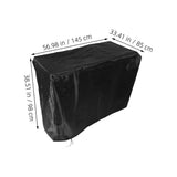 Wheeler Cover Quad Black Heavy Duty Rainproof for Motorcycle Outdoor V1369-AZ3-W-19239