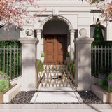 Expandable Aluminum Garden Fence Gate Rectangular V178-66899