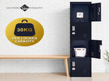 4-Door Vertical Locker for Office Gym Shed School Home Storage V63-832561