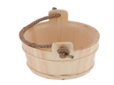 6L Sauna Bucket SPA Steam Room Accessory High Capacity Wooden Barrel for Shower Swimming Pool V1294-YM0901-3111210203911