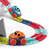 Changeable Track In The Dark Track with LED Light-Up Race Car Flexible Track Toy 184 V255-TRACK-184