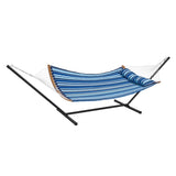 Two Person Hammock with Stand Included, Double Hammock with Curved Spreader Bar and Detachable V952-HFDCLBSTWTXHK0YP9V0
