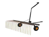 Tow Behind Dethatcher, 1.5m Tow Dethatcher with 24 Steel Tines, Lawn Dethatcher Rake for ATV or V952-QXSCJ60QYGLJUL9E5V0