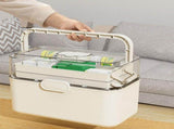 Multi-layer Transparent Medicine Storage Box Household Large Capacity Clear Plastic Organizer with V1370-AZ4-09160