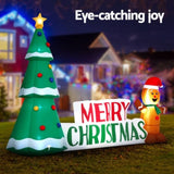 Jingle Jollys Christmas Inflatable Gingerbread Man 1.5M Height LED Decorations Illuminated XMAS-INF-GINGER-CANDY-5FT