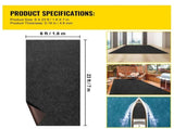 Marine Carpet, 6 x 23 ft Boat Carpeting, Charcoal Black Grade Boat Carpet, Indoor/Outdoor V952-JZXWDTTH1.87ML4XGV0