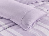 Midnight Calm stripes purple 3Piece Bedding Cozy comforter Style V745-MAB010567AJ3