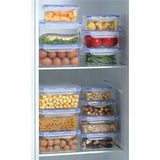 4 Piece Rectangular Food Storage Container Set with Airtight Lids, BPA Free, Microwave and Freezer V1237-MS-912-205