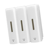 3 Chamber Manual Soap Dispenser Wall Mount Drip Liquid 350ml Each Capacity with Wide Opening Double V1294-YM0901-3112250034711