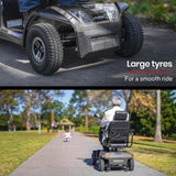 EQUIPMED Mobility Scooter, S-XXL comfortable size for all riders, 30km Max Range, 180kg capacity, V219-HELMBUEQ5GYA