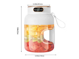 Portable 1200ml Electric Mixing Cup, Stainless Steel & Glass Body, Squeeze Bottle for Protein V1189-LWWAL-20260401-07283