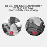 Wedge Car Seat Cushion Pad Ergonomic Sloping Booster for Short Drivers Wheelchairs and Office Chairs V1189-LC-QP-00551