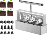 1 PCS Soil Blocker for Seedlings, Stainless Steel Soil Press Garden Tool, Silver, 5 x 5 cm V1237-ZY-924-182