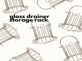 Glass Water Cup Rack Bracket Stainless Steel Household Draining Cup Storage Rack Holder for Party V1294-YM0626-3118220342411