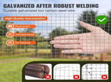 Hardware Cloth, 12.7mm 610mm7.62m 19 Gauge, Hot Dipped Galvanized Wire Mesh Roll, Chicken Wire V952-DXGSWL24IN25CF4GSV0