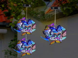 Solar garden decorative light creative iron butterfly ball pendant light outdoor garden square V1294-YM0901-L6215-2