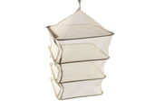 Hanging Drying Net Foldable 4 Layer Portable Multifunction Mesh Drying Rack for Fish Vegetable V1294-YM0901-3117240229813