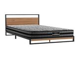 Artiss Metal Bed Frame King Single Size Beds Platform with Mattress MBED-C-DANE-TT22-KS-BK