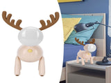 LED Night Light Cartoon Deer-Shaped Table Lamp 1200mAh USB Charging Bedroom DecorationLight Brown V1294-YM0721-3119210002012