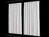 Marlow 100% Blackout Curtain 2-Panel Thermal Linen Look Curtain Draperies Window CD1023-NW-180X230-AU