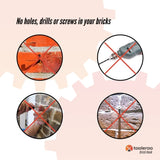 5 Pack 120mm Brick Hooks - Wall Crab Clips Hangers For Pictures Plants V238-SUPDZ-32322672689232