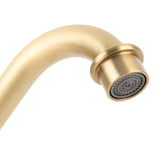 Basin Faucet Short Brass Double Handle Cold Hot Water Swivel Sink Faucet for Kitchen Bathroom V1294-YM0901-3112250016111
