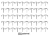 50PCS Fence Post Fasteners Stainless Steel Heavy Duty Reusable Fixing Screw Nails for Garden Wire V1294-YM0901-3111240252111