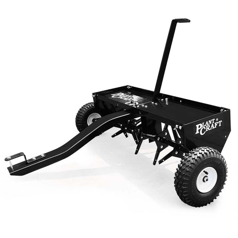 PlantCraft Tow Behind Plug Lawn Aerator 1m Wide, Universal Hitch for Ride on Mower, Garden V219-GDTAERPCP42A