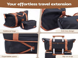 Wanderlite 5pcs Luggage Suitcase Set Trolley Travel TSA Lightweight Hard Case Black Brown LUG-ABS-DB-5SET-BKBR