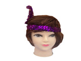 12x 1920s FLAPPER HEADBAND Headpiece Feather Sequin Charleston Gatsby Party BULK - Purple V563-BR-12FLAPPERHDBND-PUR