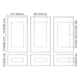 Wall Molding 3 Pack, Wainscoting Panels Kit with Dual-Line Wide & Narrow Profile, Lightweight V952-QMSTJBYXWS319E0MN001V0
